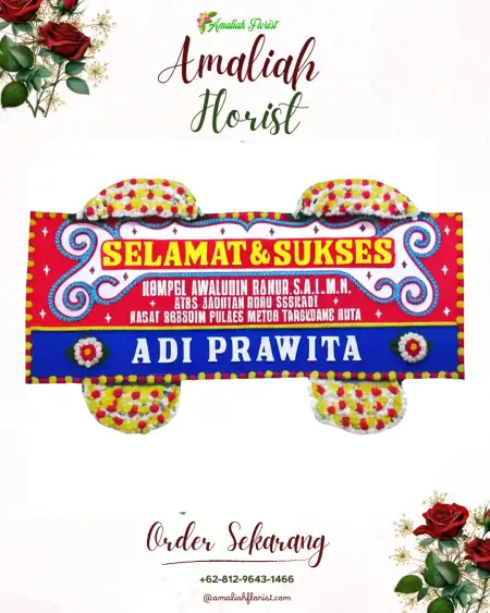 Papan Bunga Ucapan Selamat Glagga